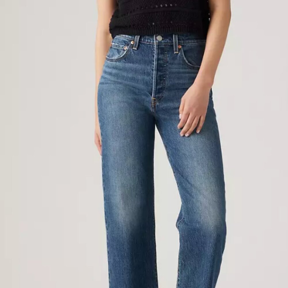 Levi's Ribcage Straight Ankle 30 Mid blue